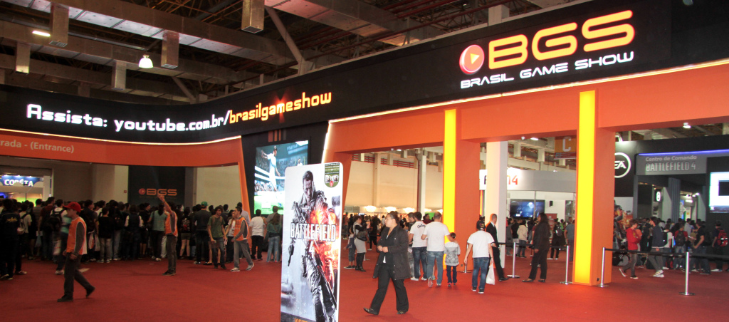 Entrace to the Brasil Game Show 2013.